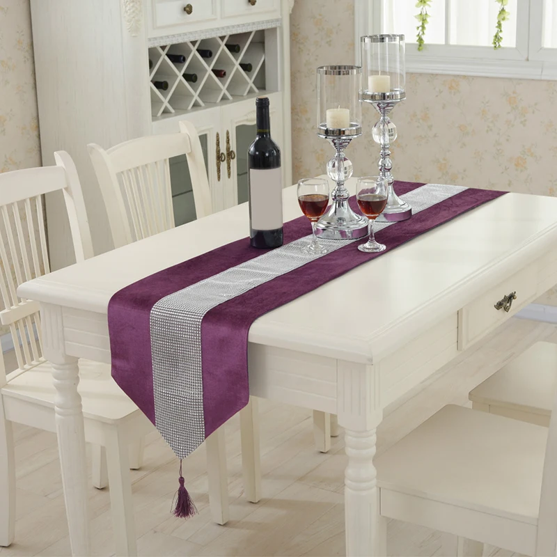 

Solid Color Table Runners Modern Table Runner For Wedding Party Christmas Decoration Home Tablecloth Hotel Tablecloth
