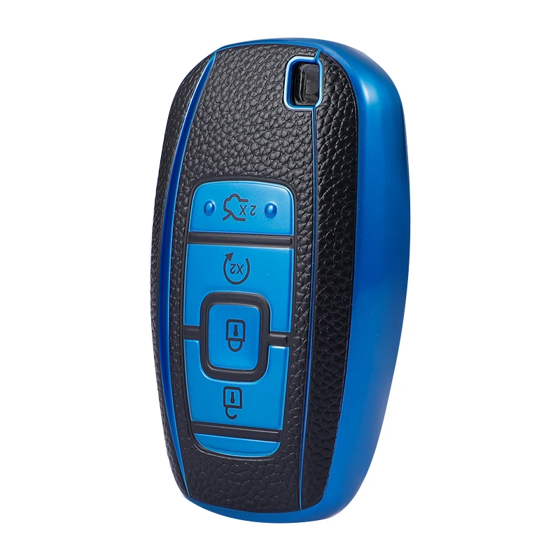 

New TPU Car Smart Key Case Cover Holder Chain for Ford Lincoln MKC MKZ