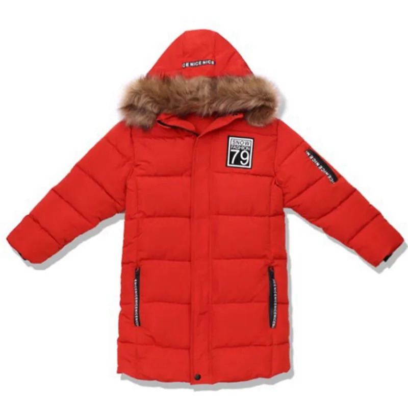 Зимнее пальто для мальчиков теплая куртка детская верхняя одежда Детская