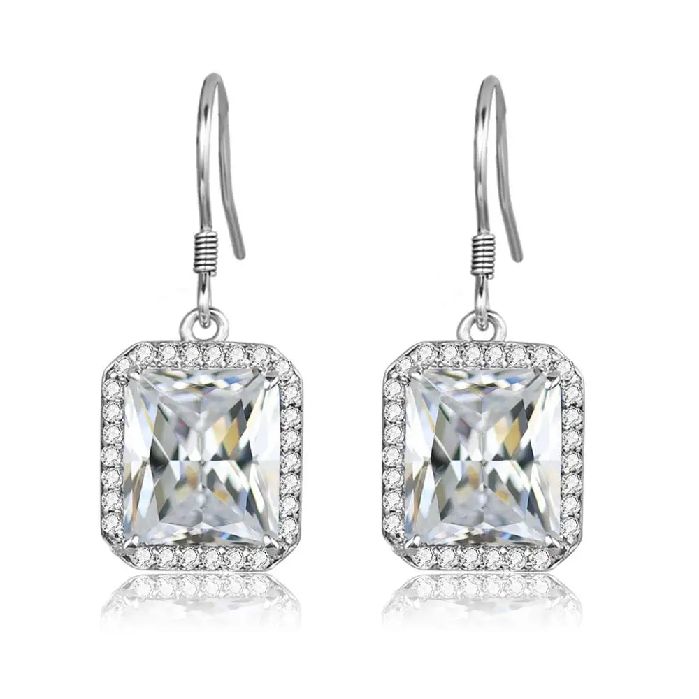 Szjinao серьги с бриллиантами милые Joyas De Plata 925 Mujer свадебные романтические Роскошные