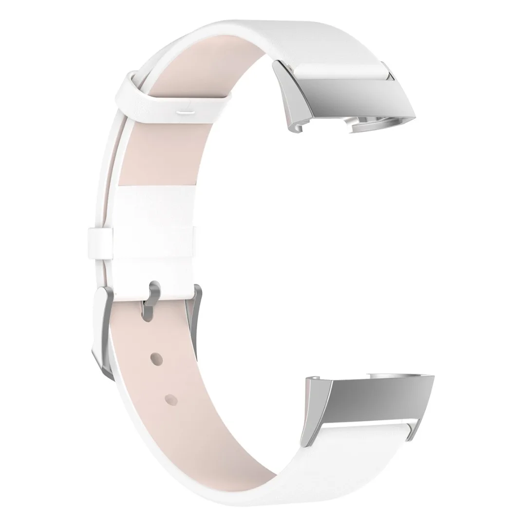 Ремешок кожаный для смарт часов Fitbit Charge 3 сменный Браслет из натуральной кожи