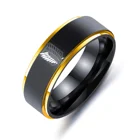 Кольцо женское из нержавеющей стали, 12 созвездия зодиака, черного и серебряного цвета, размер 6-13