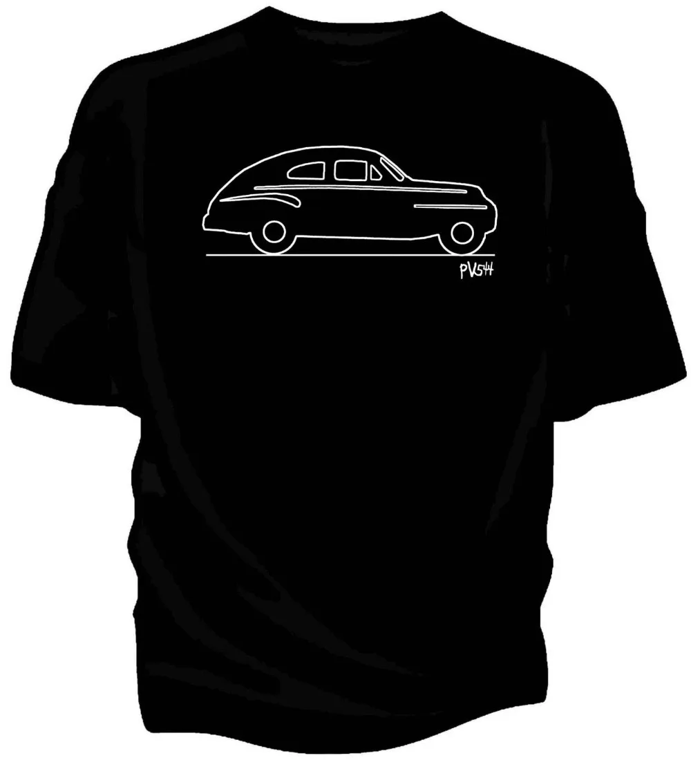 

Новая мужская футболка, модная популярная мужская футболка в стиле ретро «Оригинальный художественный эскиз», Классическая шведская Автом...