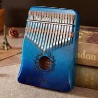 mahogany 17 tone thumb piano c tune music keyboard kalimba portable small musical instrument olive branch pattern