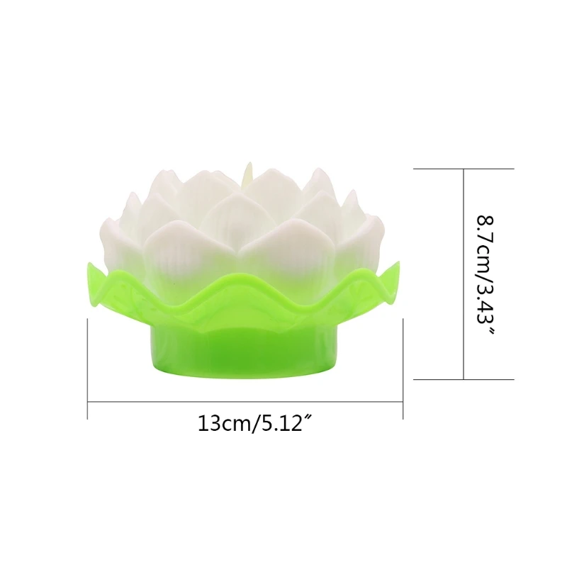 

Floating Lotus Light Waterproof LED Water Landscape Pond Flower Night Lamp 85DB