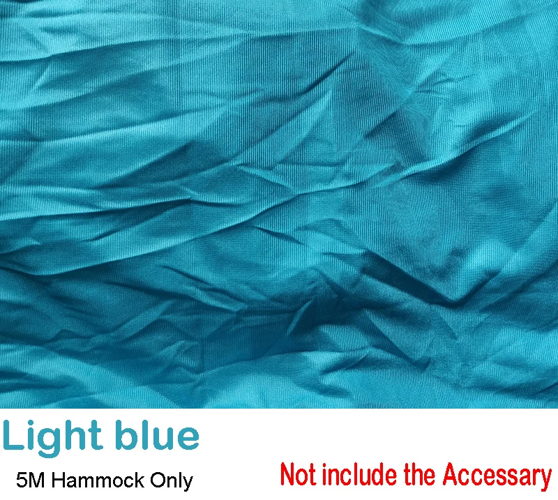 Light blue 5 м антенна yoga гамак эластичность качели Многофункциональный антигравитационный чехол yoga обучение Ремни - Цвет: Light blue