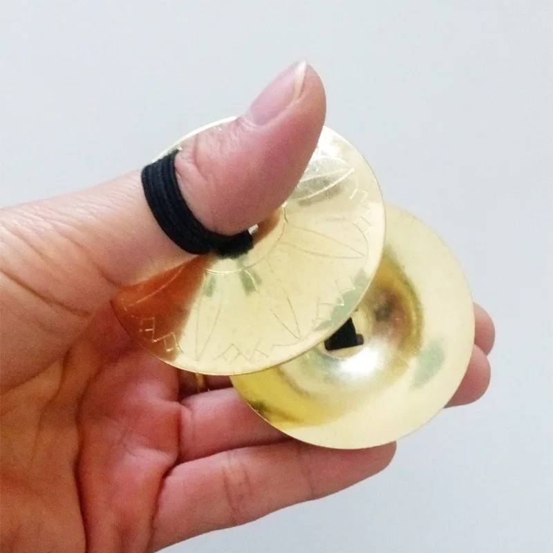 

1 Pair Of Cymbals High Quality Metal Belly Dancer Cymbals Dance Props Accessories Percussion Instrument Tool For Performances