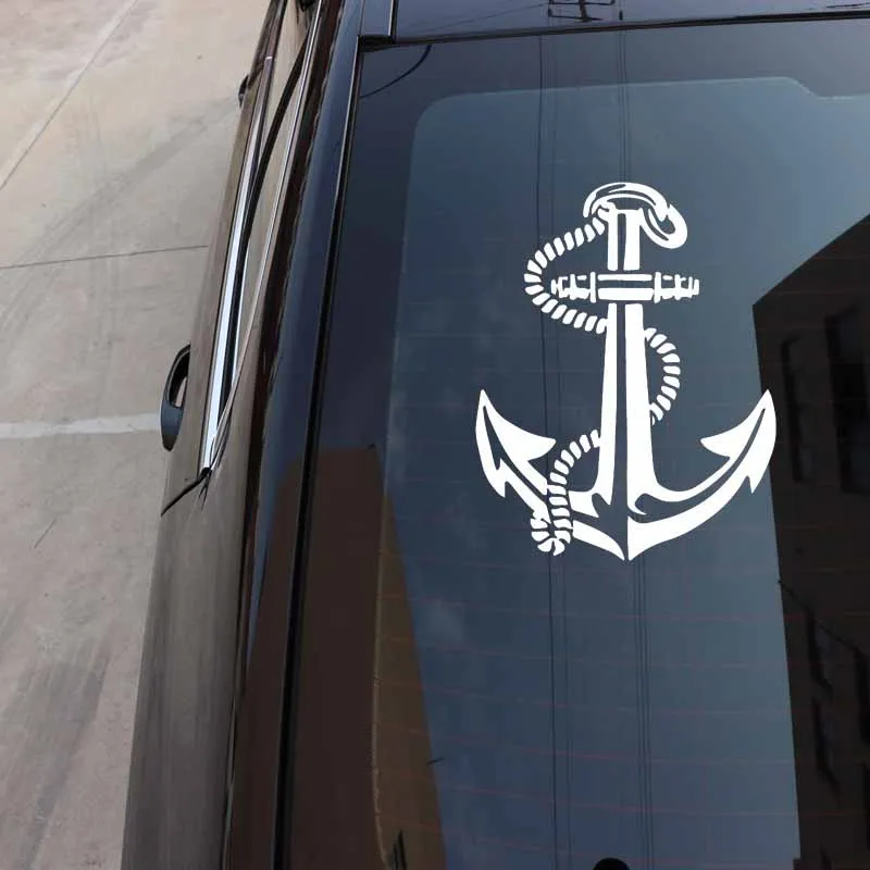 

15.2*12cm Boat Anchor Rope Delicate Car-Sticker Automobiles Motorcycles Window Bumper Laptop Vinyl Decal PVC Decorative Goods