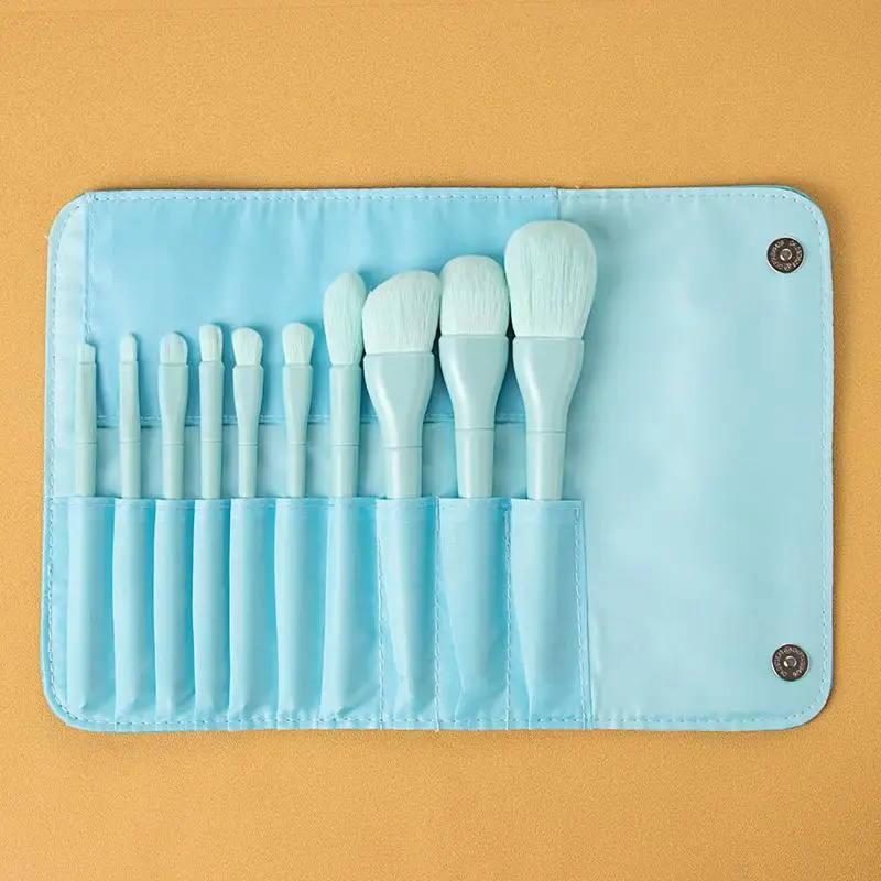 

10pcs Multifunctional Makeup Brush Concealer Eyeshadow Brush Set Tool Makeup Brushes Loose Powder Flat Brush Kit Beauty Tool