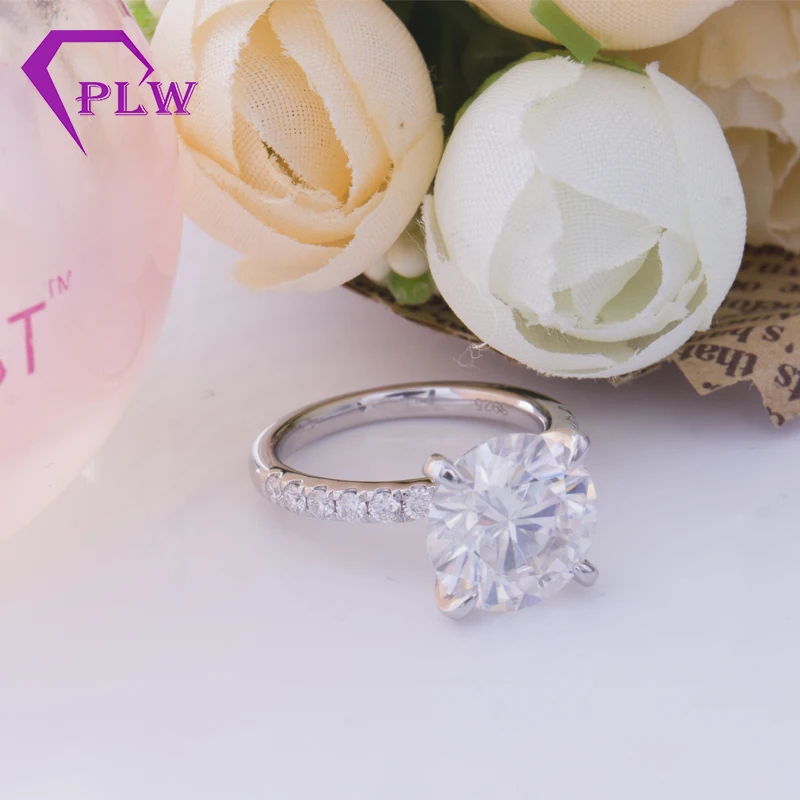 Индивидуальные лабораторные искусственные бриллианты 4ct 10 мм круглые