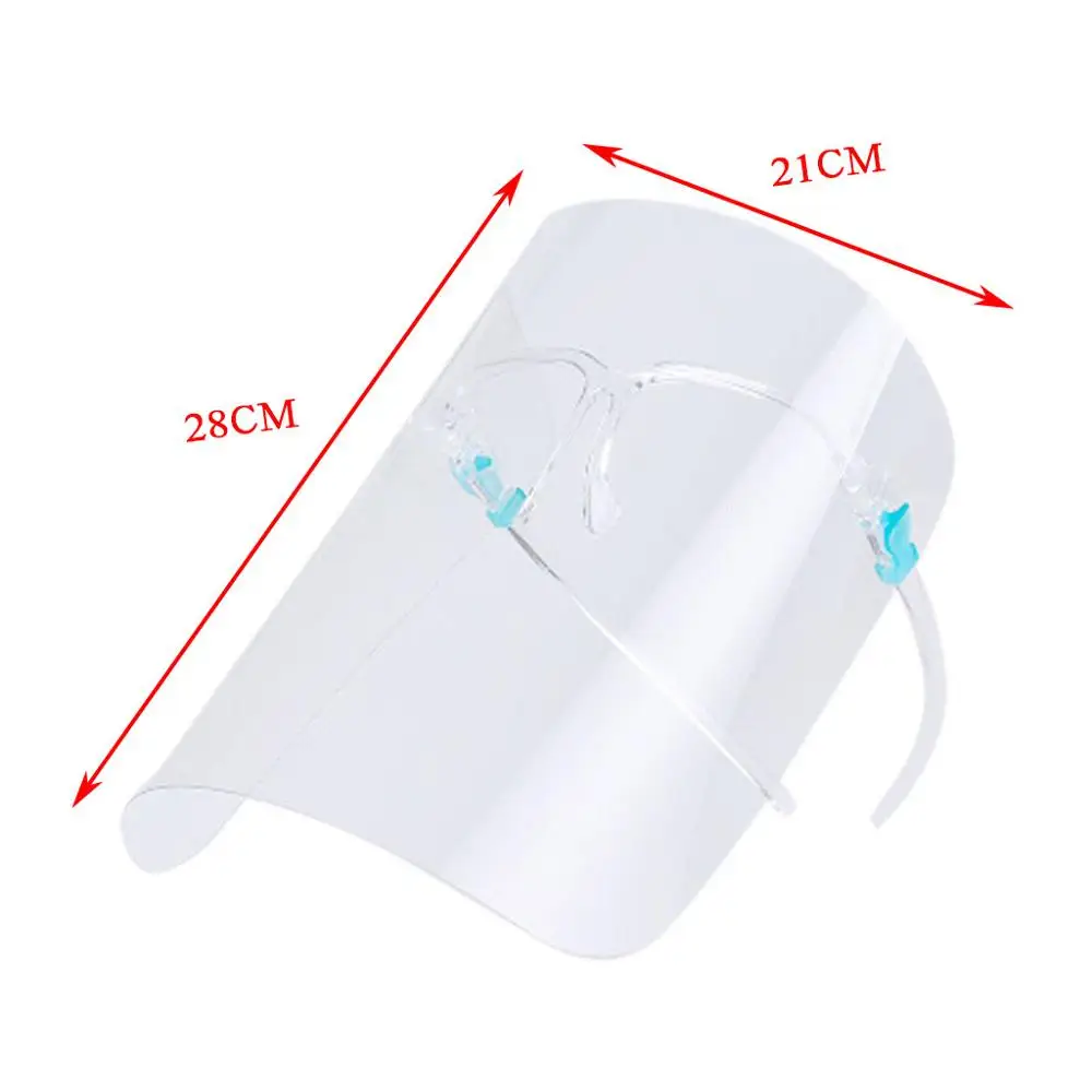 

20PCs Adult Plastic Face Mask Kitchen Anti-smoke Anti-oil Protection Mask Reusable Face Cover Mask Masque De Protection A