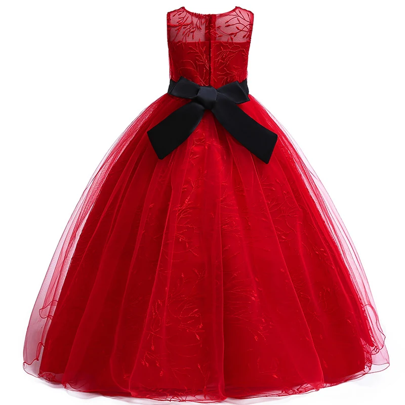 2019 Spring Flower Wedding Dress For Girl Kids Children Clothing Princess Dresses Girls Party Elegant 4 10 12 Years | Детская одежда и