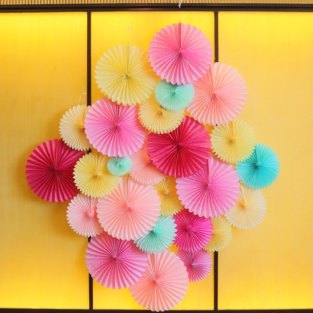 4 дюймовые искусственные бумажные цветы Декорации для свадебных торжеств