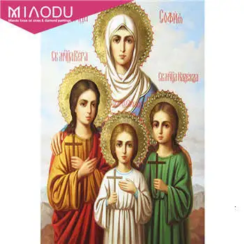 Miaodu Diy алмазная живопись Настенная Наклейка Ретро Религия подарок вышивка крестиком икона лидер Алмазная мозаика настоящая религиозная вышивка