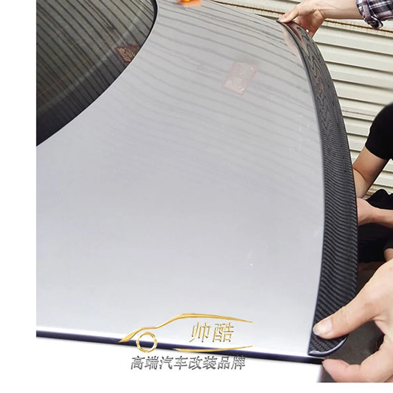 

Подходит для BMW 3 серии E46 M3 спойлер 2001 2002 2003 2004 2005 2 двери черный углеродное волокно задний спойлер