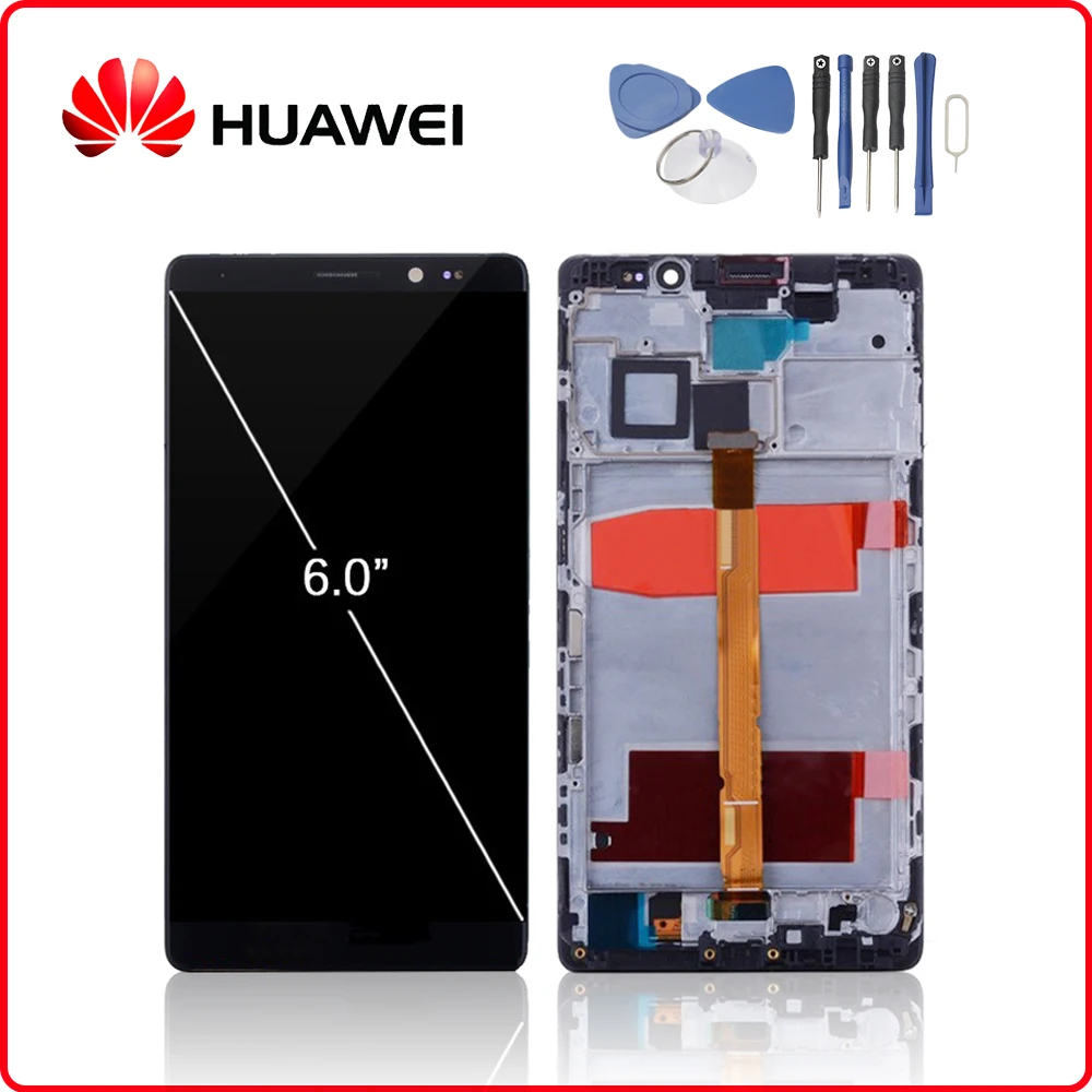 Huawei mate 8 ЖК-дисплей с сенсорным экраном дигитайзер для huawei mate 8 дисплей с рамкой Замена NXT-L29 NXT-L09
