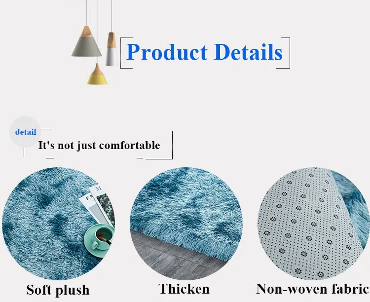 Плюшевый ковер для гостиной спальни мягкий бархатный декоративный детской