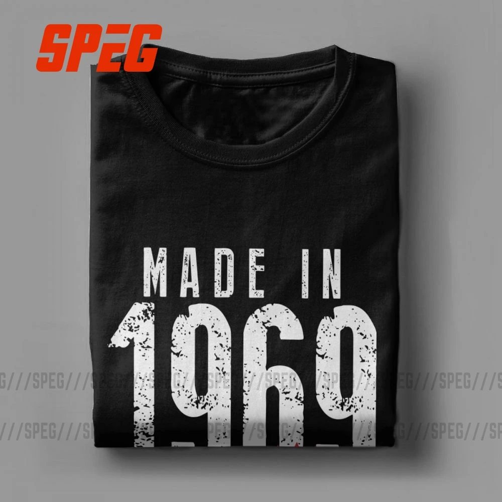 Мужская Винтажная футболка с коротким рукавом и круглым вырезом из