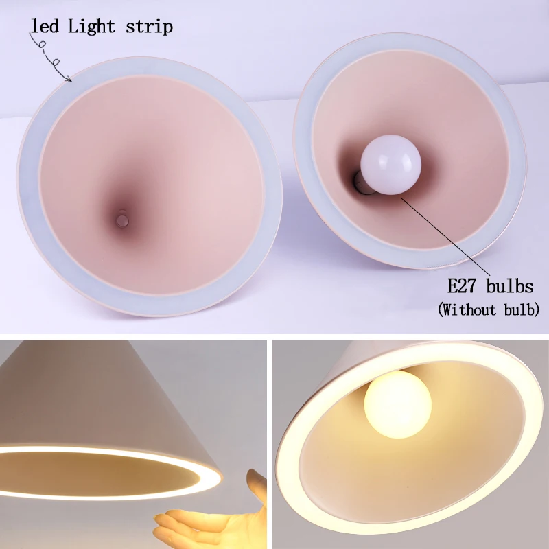 Современные Подвесные светодиодные светильники e27 потолочный светильник в