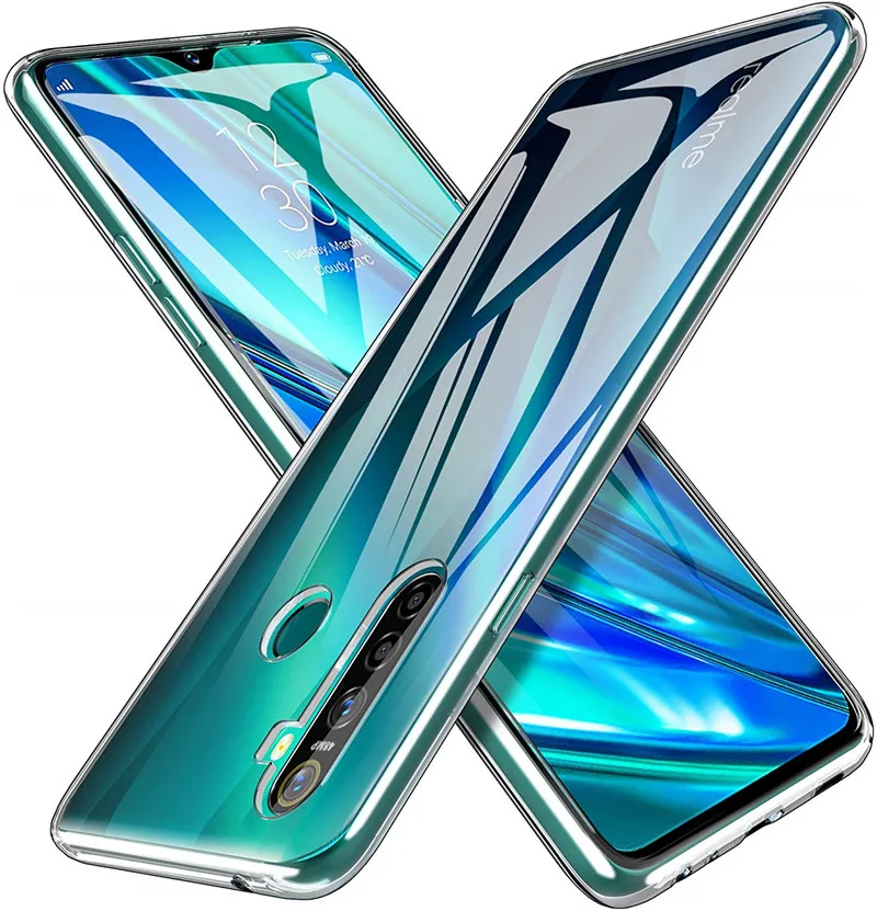 Прозрачный чехол для OPPO Realmi 5i Прозрачная мягкая задняя крышка Realme5i 5 Pro Realme S