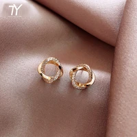 2020 new fashion classic geometric elements circle small earrings south korea sexy female jewelry commuter simple needle earring