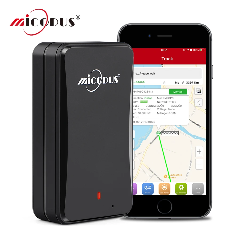 MiCODUS автомобильный GPS трекер 3G ML800W магнитный 10000 мАч водонепроницаемый для