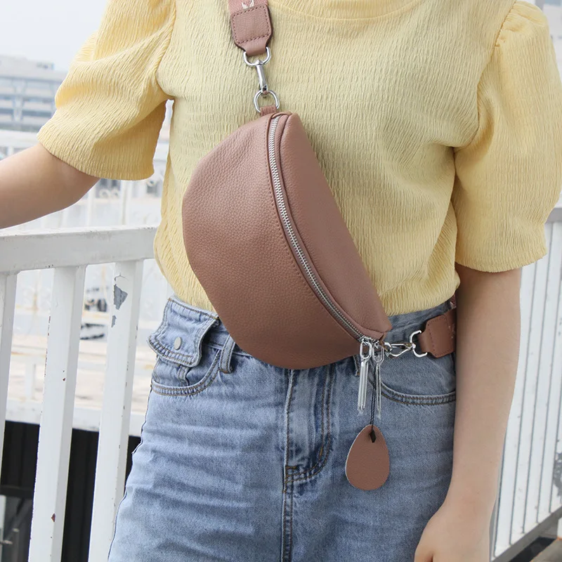 Поясная Сумка из 100% натуральной кожи Женские поясные сумки для женщин забавная