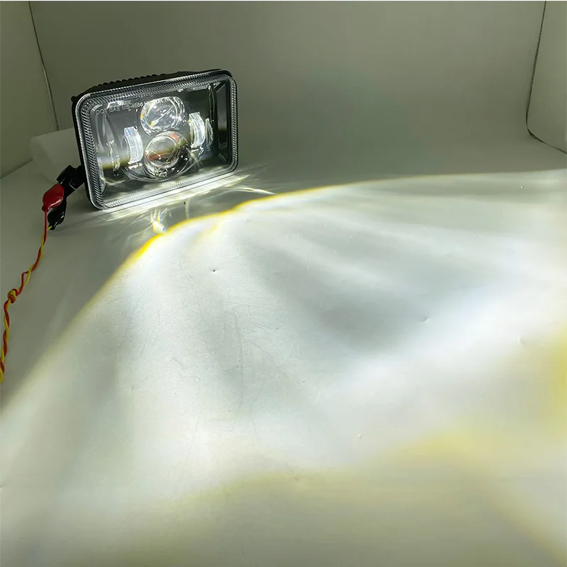 Прямоугольные светодиодные фары 4x6 дюймов с разъемом H4 H4651 H4652 H4656 H4666 H6545 проектор