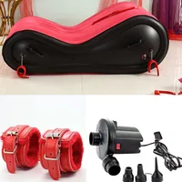 Red Inflatable Sex Sofa Load Carrying Capacity PVC Furniture Air Cushion Furniture Erotic Chair For Couples Women Man Adult Toys
