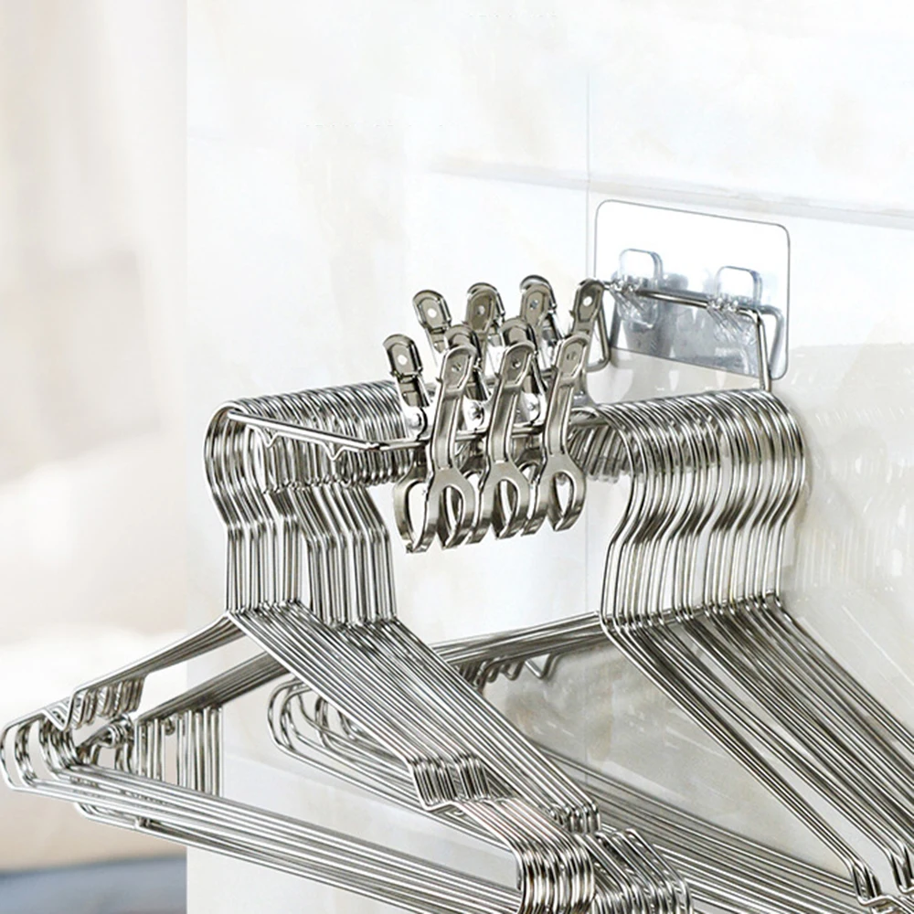 8/10 зажимов съемная ветрозащитная прищепка для одежды из нержавеющей стали