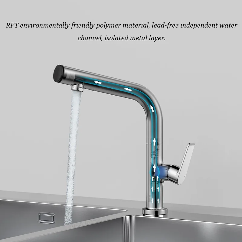 Diiib dabai one-key water stop kitchen faucet Touch Water Tap Sink Mixer with Lead-free channel From xiaomi youpin | Обустройство