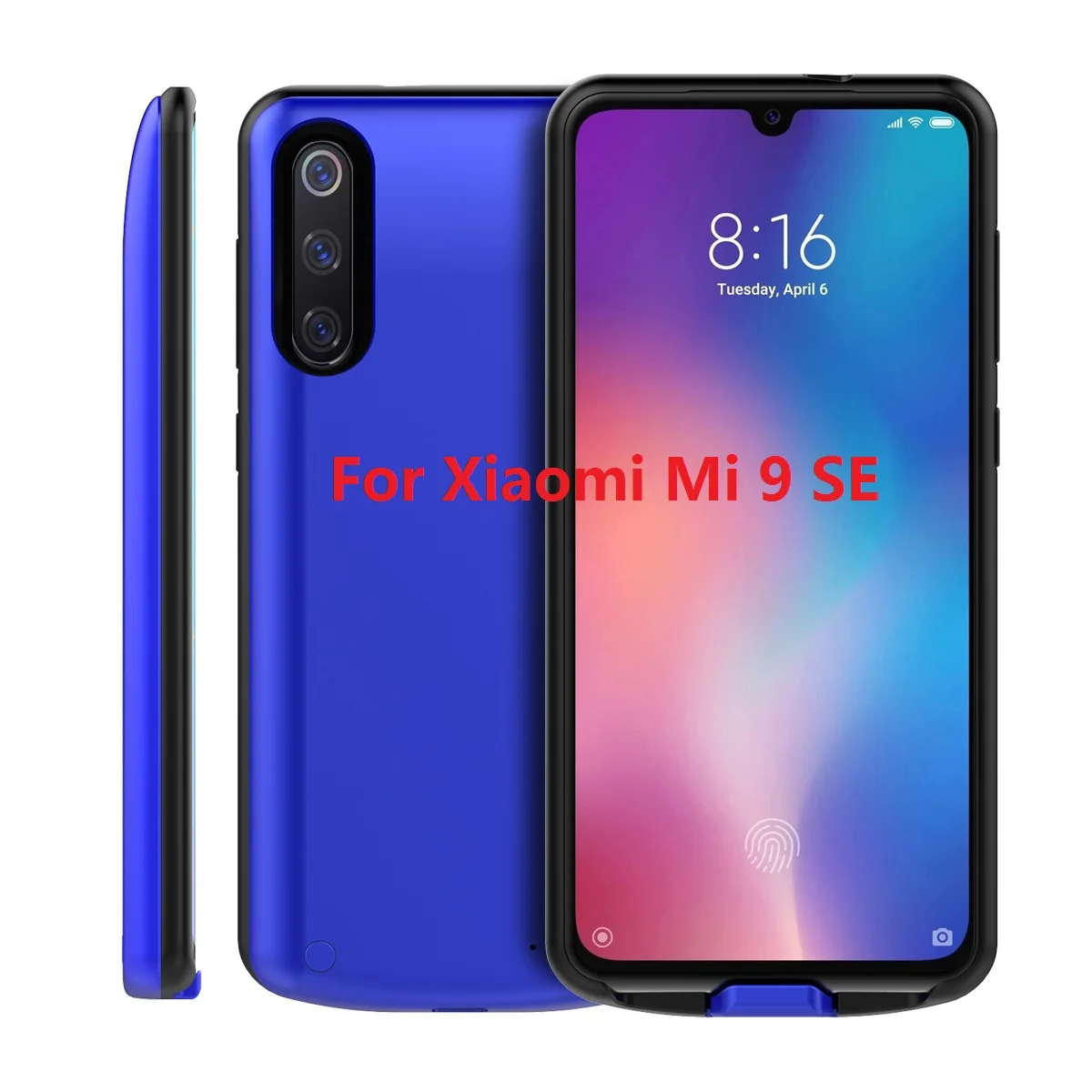 Mi 9 SE Blue For Xiaomi Mi 9 Mi 9 SE Battery Charger Case 5000mAh Extenal Portable Slim Power bank Charging Cover For Xiaomi Mi9 Battery Case - Цвет: Mi 9 SE Blue