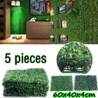 35 шт реалистичный и Толстый Искусственный изгородь Boxwood забор конфиденциальность экрана панели УФ-защита свежий искусственный листва фон