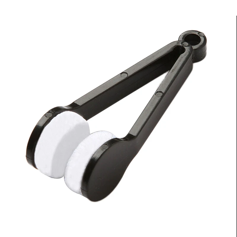 Portable Multifunctional Glasses Cleaning Rub Two-side Brush Microfiber Spectacles Tools Kitchen Towel | Дом и сад