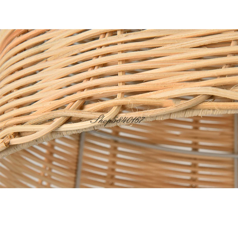 

Handmade Rattan Woven Pendant Lamps Chinese Style Hanglamp for Restaurant Cafe Shop Dining Room Home Decor Loft Suspension E27