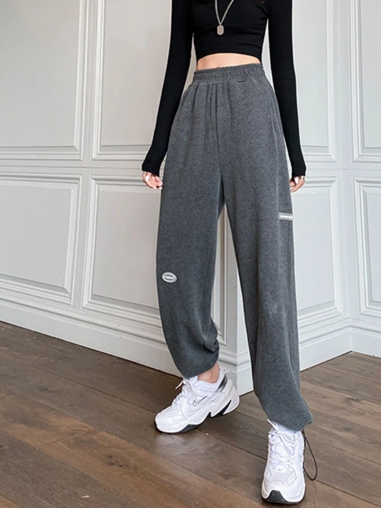 

ALT Pants Jogger Gray Sweatpants Women Hip Hop Korean Style Baggy Trousers Female Harajuku Workout Y2k streetwear E-girl Clothes