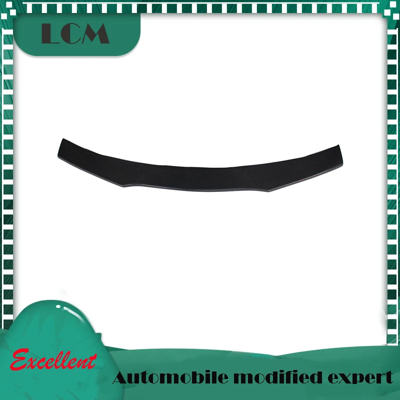 

Заднее крыло для Ford Mustang 2015, 2016, 2017, 2018, 2019, Стик из натурального углеродного волокна на заднюю крышку багажника, спойлер-блестящий черный