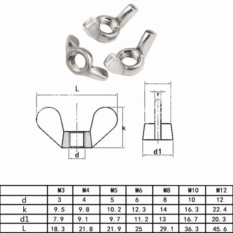 3/5/10/20 шт. самозатягивающиеся гайки из нержавеющей стали | Гайки