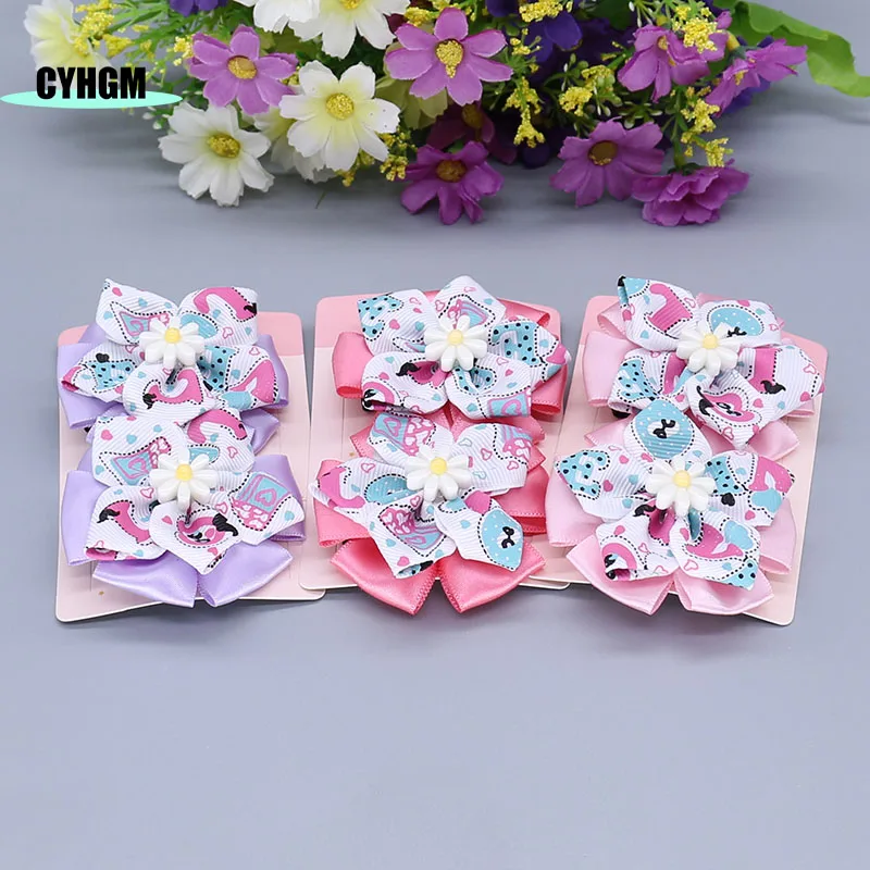

wholesale new ribbon hair clips for girls Fashion silk hairpins cute spinki do wlosow Barrettes hanfu hair accessory S06-3