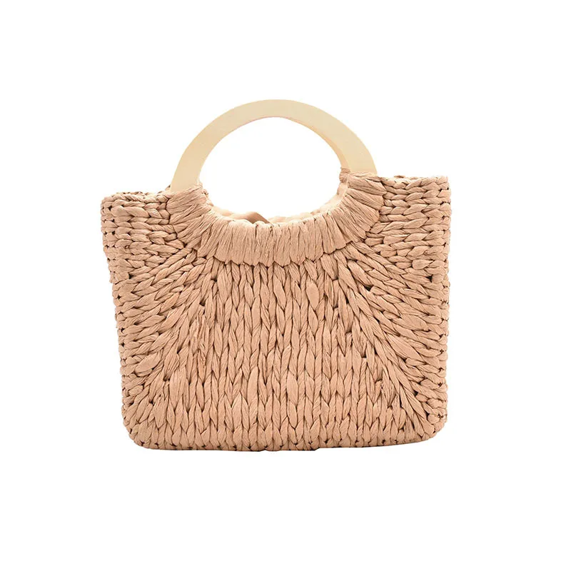 

High-quality Korean Hand-woven Handbags 2021new Net Red Summer Beach Bags Fashion Handbags Hot-selling Retro Portable Straw Bags