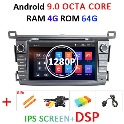 4G 64G IPS DSP 1280P " DSP ips 4G ram Android 9,0 4G 64G Автомобильный gps для Toyota RAV4 2013 dvd-плеер Мультимедиа Навигация Радио стерео - Цвет: 4G 64G IPS DSP 1280P