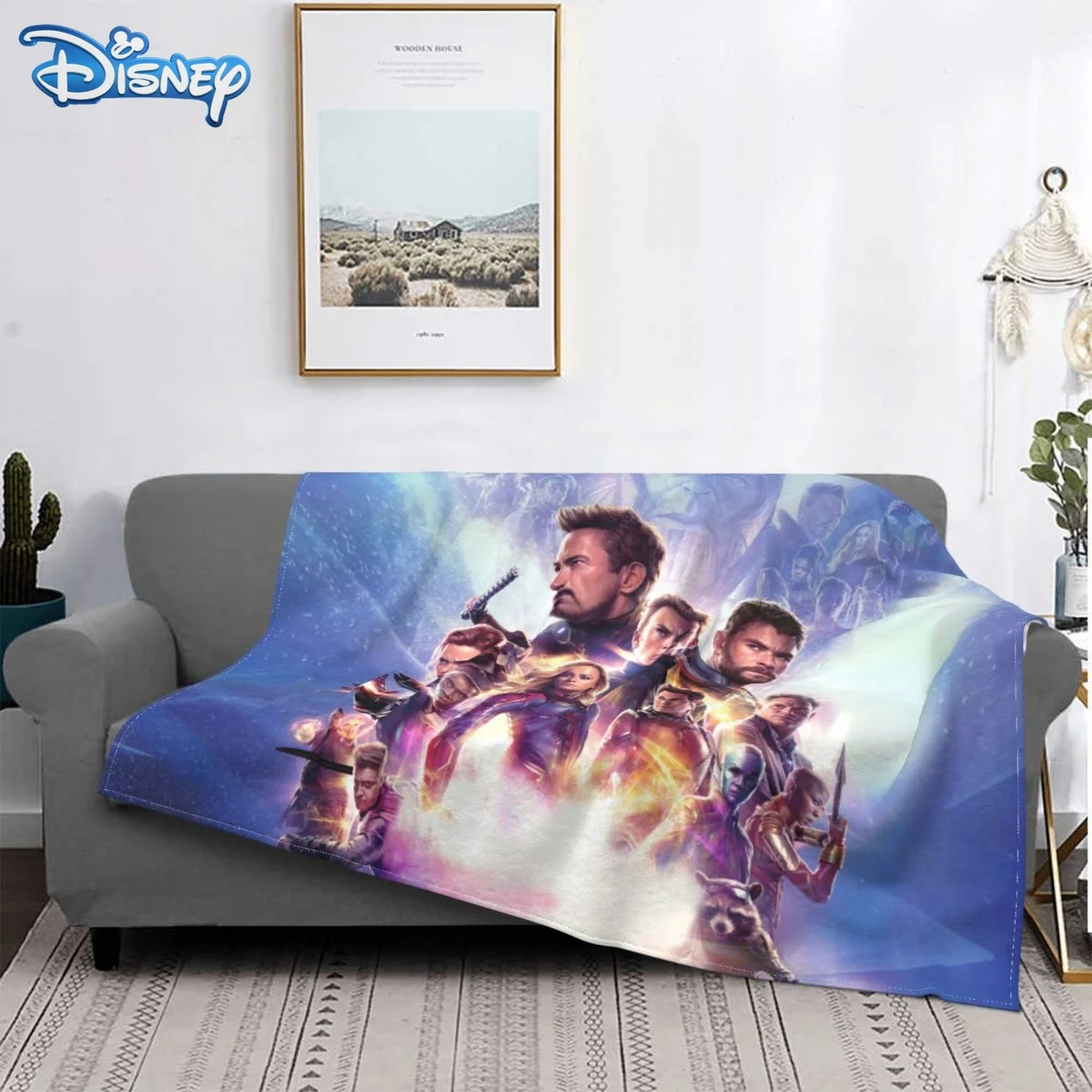 

Disney Marvrl The Avengers Blankets Spider-Man Plush Warm flannel Winter Blanket Bedspread on the bed Plaid Sofa Bed Cover plaid