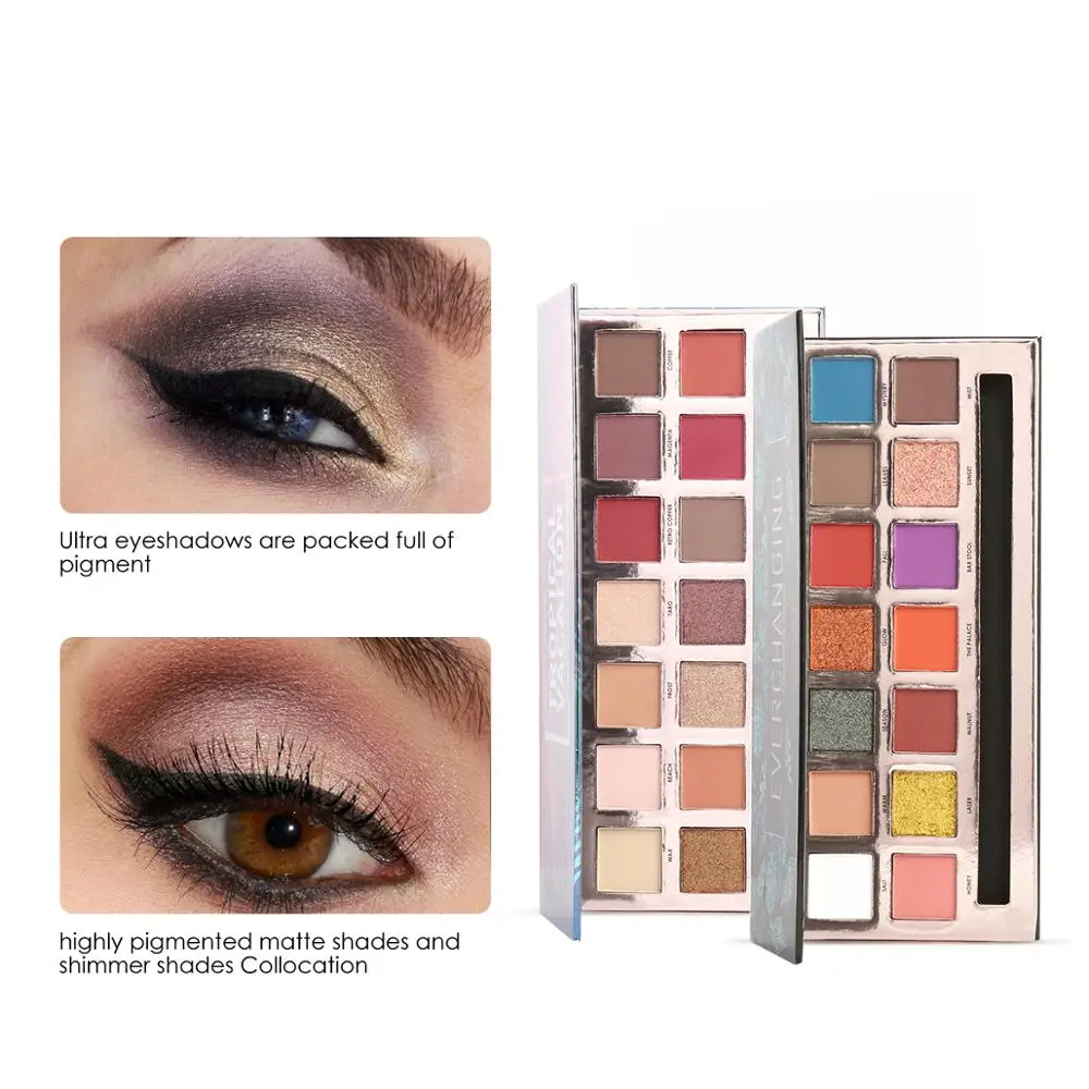 FOCALLURE палитра теней для век нюдовые матовые гладкие пигментированные тени |