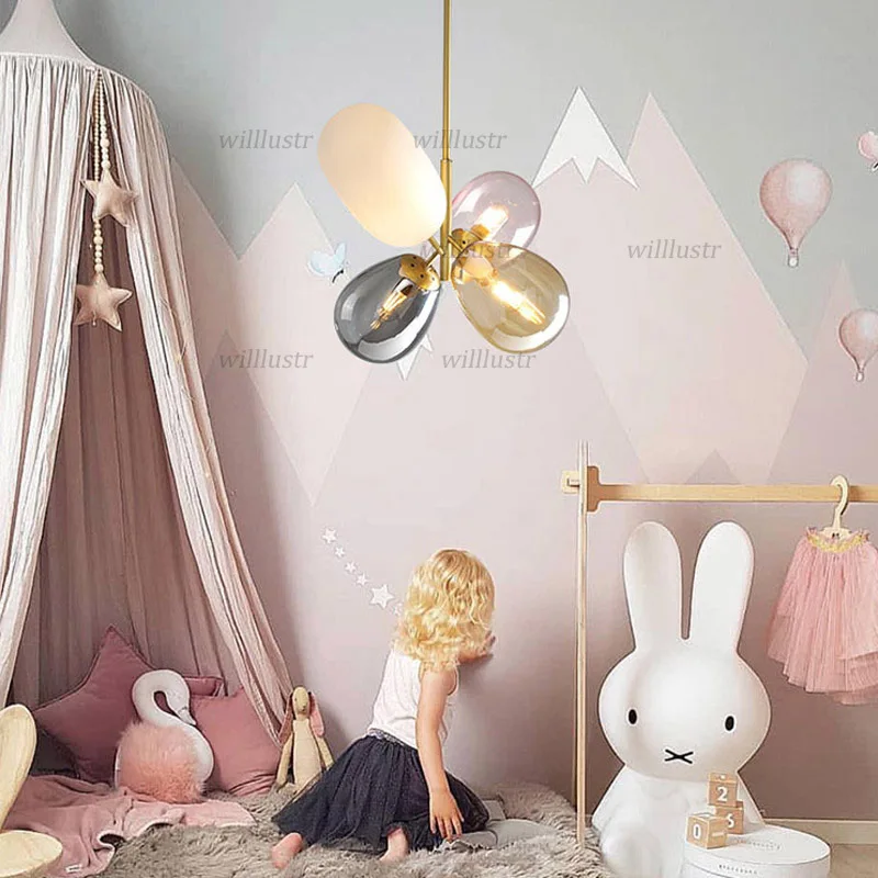 Современный красочный стеклянный подвесной светильник для отеля магазина кафе