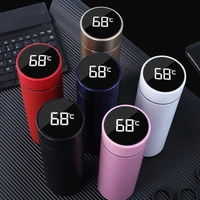 500ml creative smart thermos water bottle cup temperature display vacuum flask 304 stainless steel thermos mug