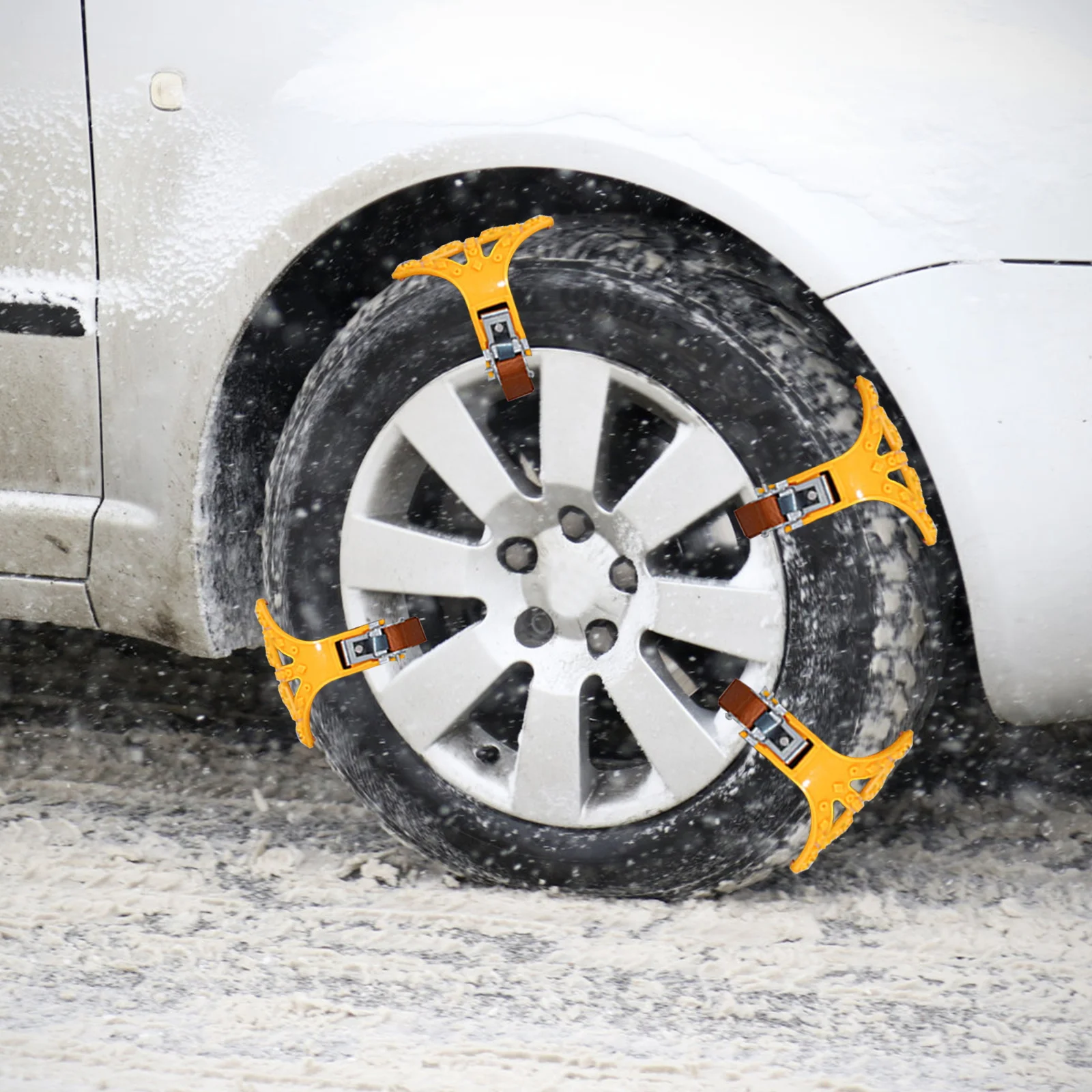 

10pcs Tire Snow Chains Tire Anti-skid Chains Car Tire Anti-skid Chains