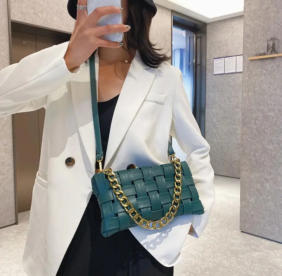 2020 модная Новая Элегантная Женская плетеная Сумка тоут женская дизайнерская