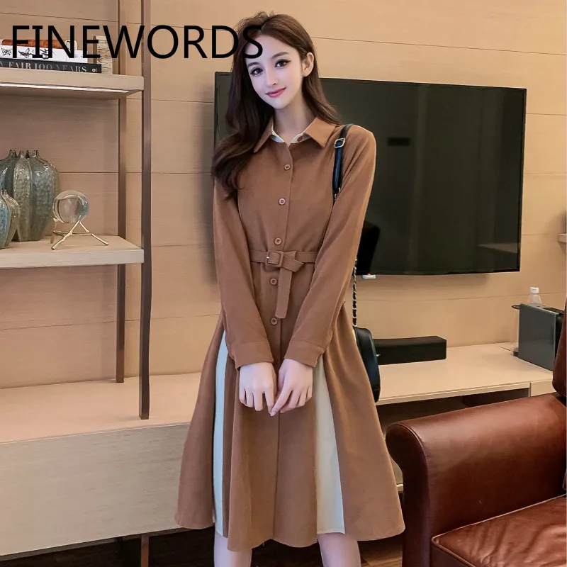 FINEWORDS Элегантные линии офисные женские туфли в Корейском стиле на новогоднюю