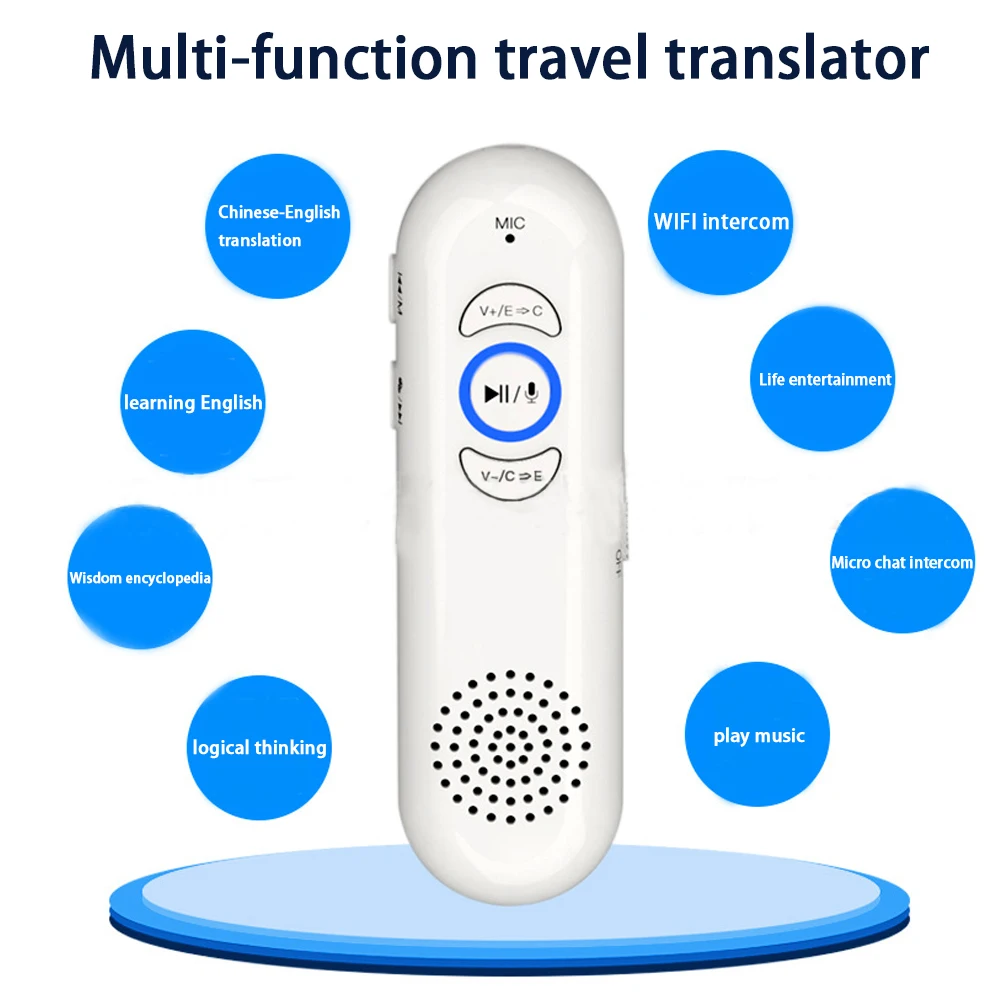 For Android/IOS Smart Chinese-English Translation Translator Accurate Voice Portable Lightweight Long-time Use |