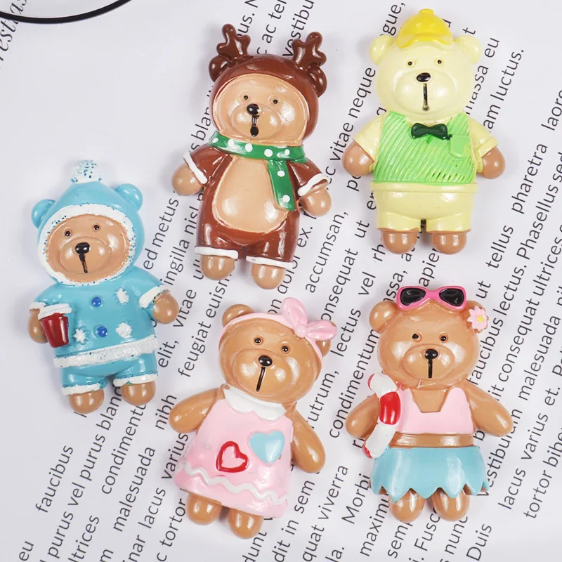 5 цветов полимерный мультяшный медведь супер светильник глина поставки слаймов